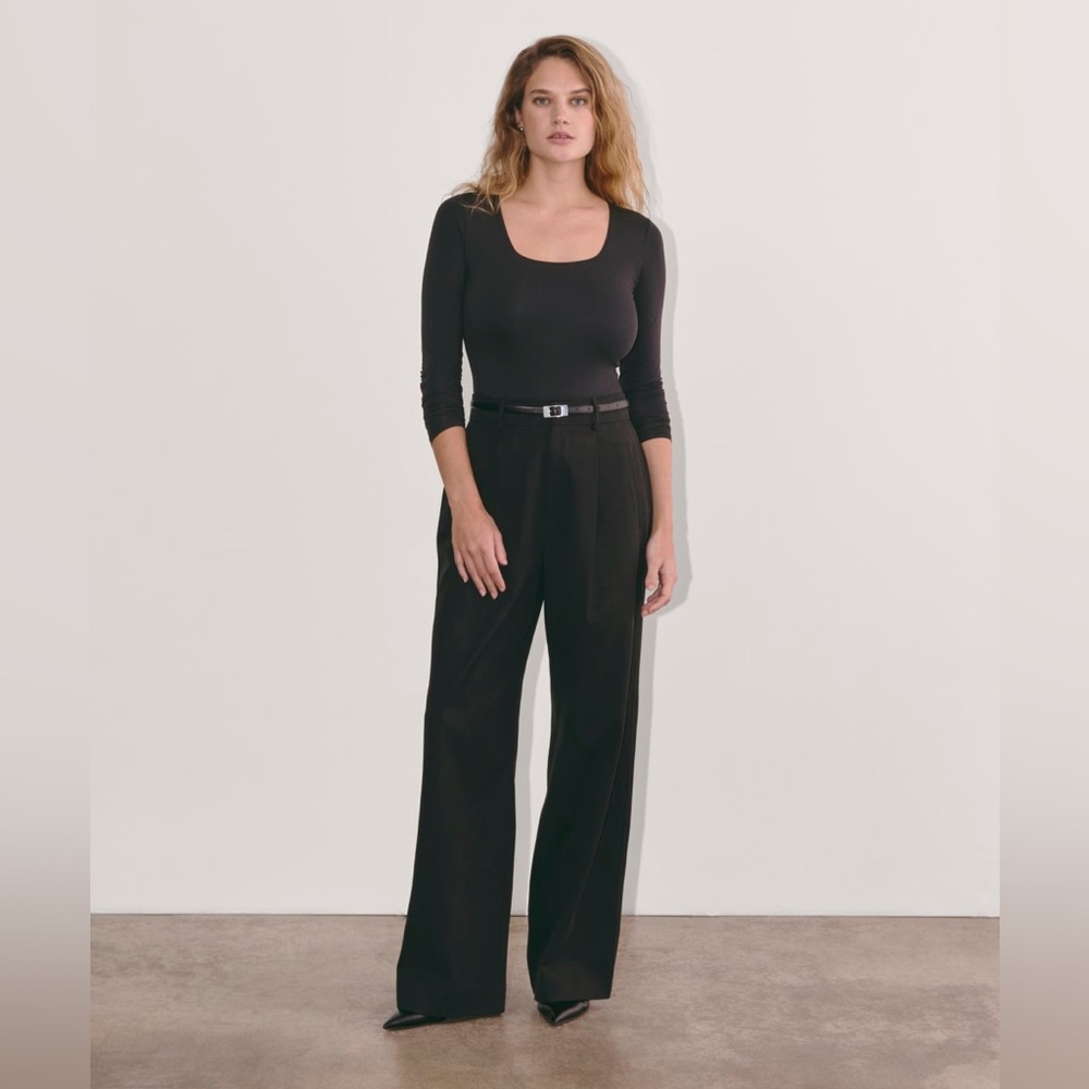 Everlane THE LONG-SLEEVE SUPIMA® SQUARE-NECK BODYSUIT NWT